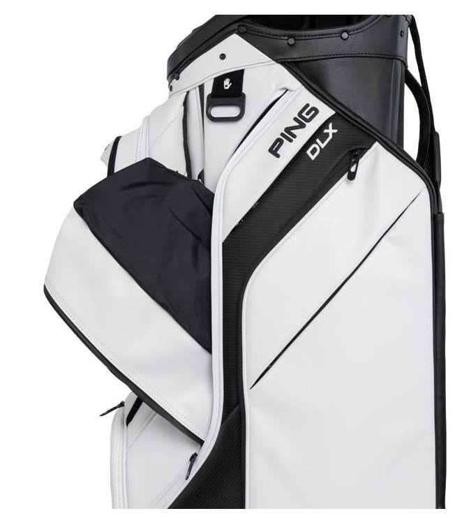Ping DLX cart bag, bílo/šedo/modrý