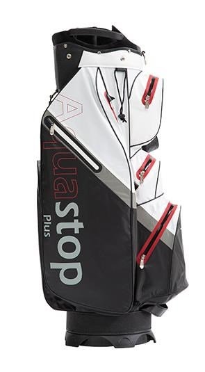 JuCad Aquastop Plus cart bag, černo/bílo/červený