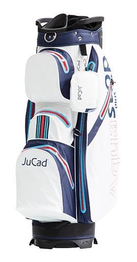 JuCad Aquastop Plus cart bag, bílo/modro/červený