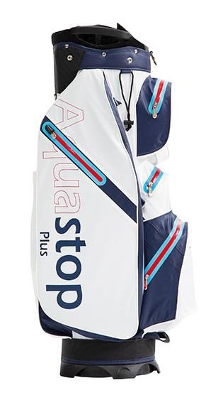 JuCad Aquastop Plus cart bag, bílo/modro/červený