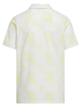 Adidas Printed Scripted dětské polo, bílo/žluté