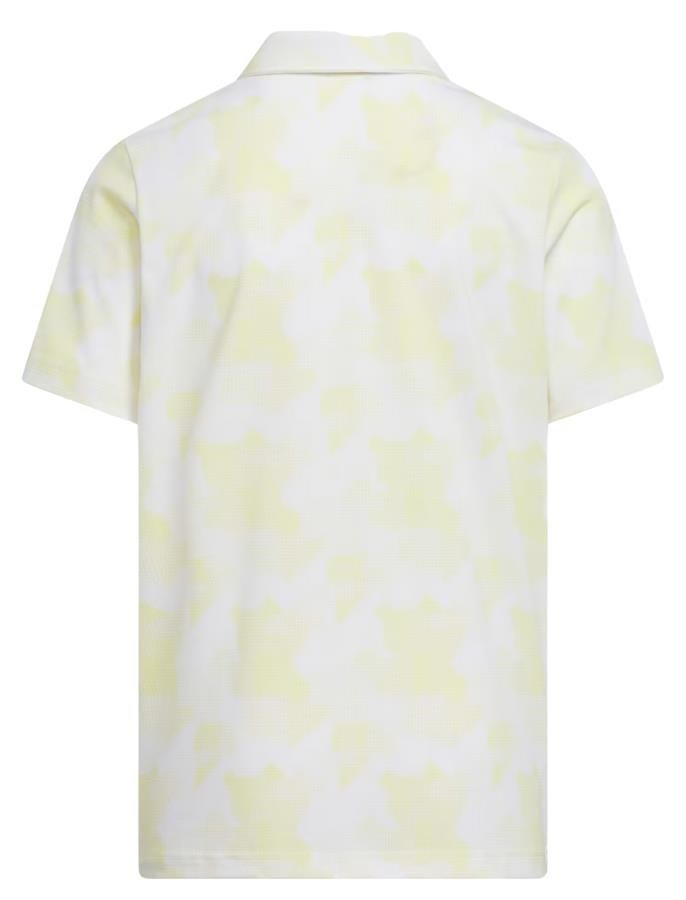 Adidas Printed Scripted dětské polo, bílo/žluté