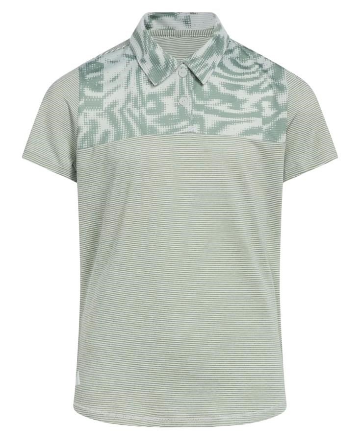 Adidas Ottoman Printed dětské polo, wonder silver/silver green