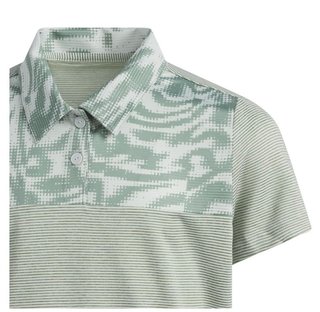 Adidas Ottoman Printed dětské polo, wonder silver/silver green