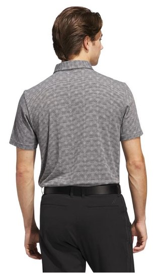 Adidas Go-To Printed Stripe pánské polo, grey three mel/black