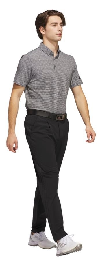 Adidas Go-To Printed Stripe pánské polo, grey three mel/black