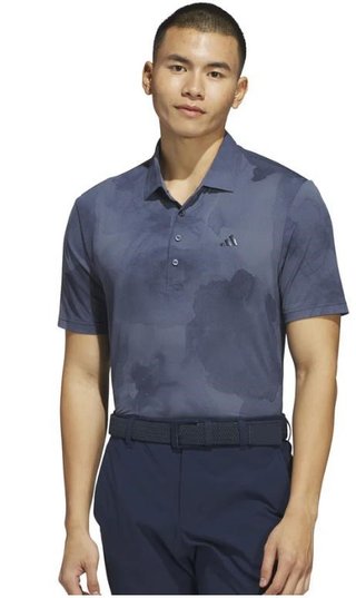 Adidas Tour Printed Mesh pánské polo, collegiate navy/preloved ink
