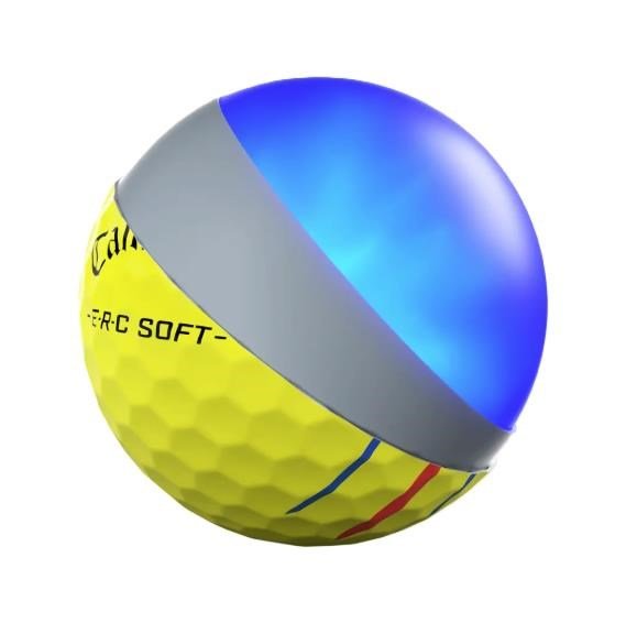 Callaway ERC Soft Triple Track golfové míčky, žluté