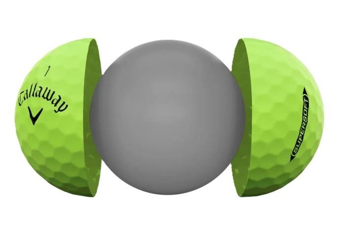 Callaway Supersoft golfové míčky, zelené
