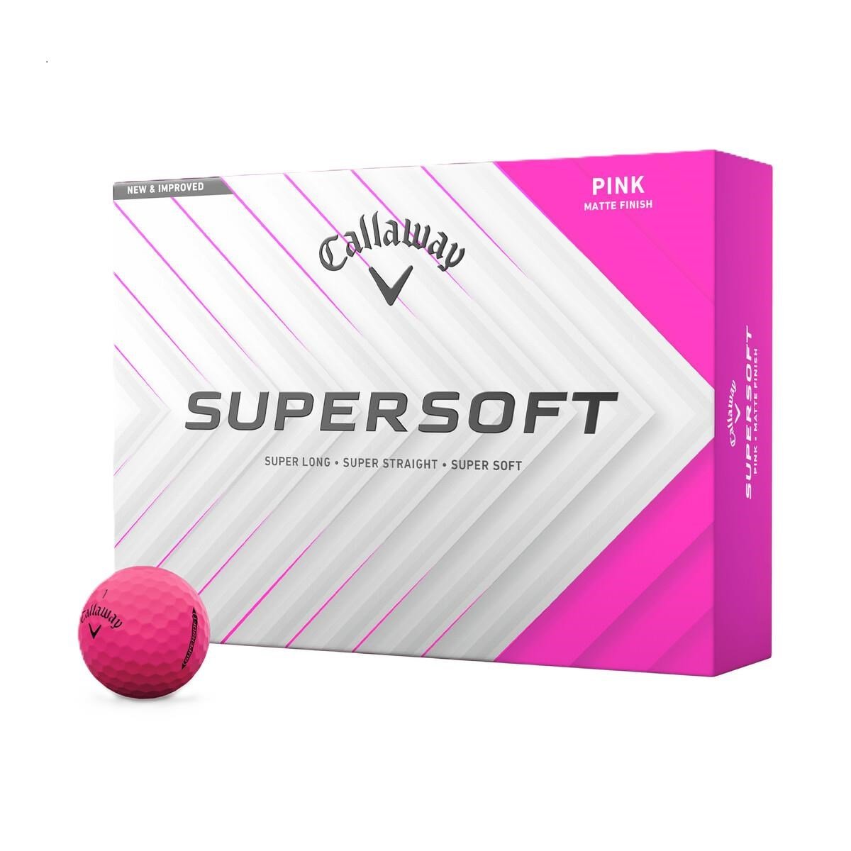 Callaway Supersoft golfové míčky, růžové