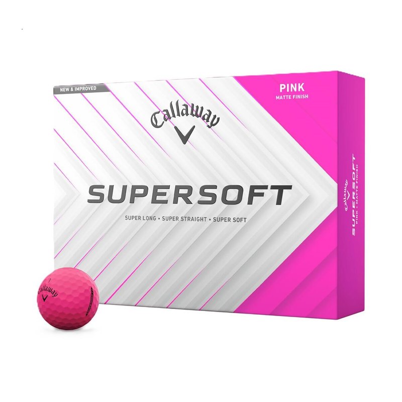 Callaway Supersoft golfové míčky, růžové