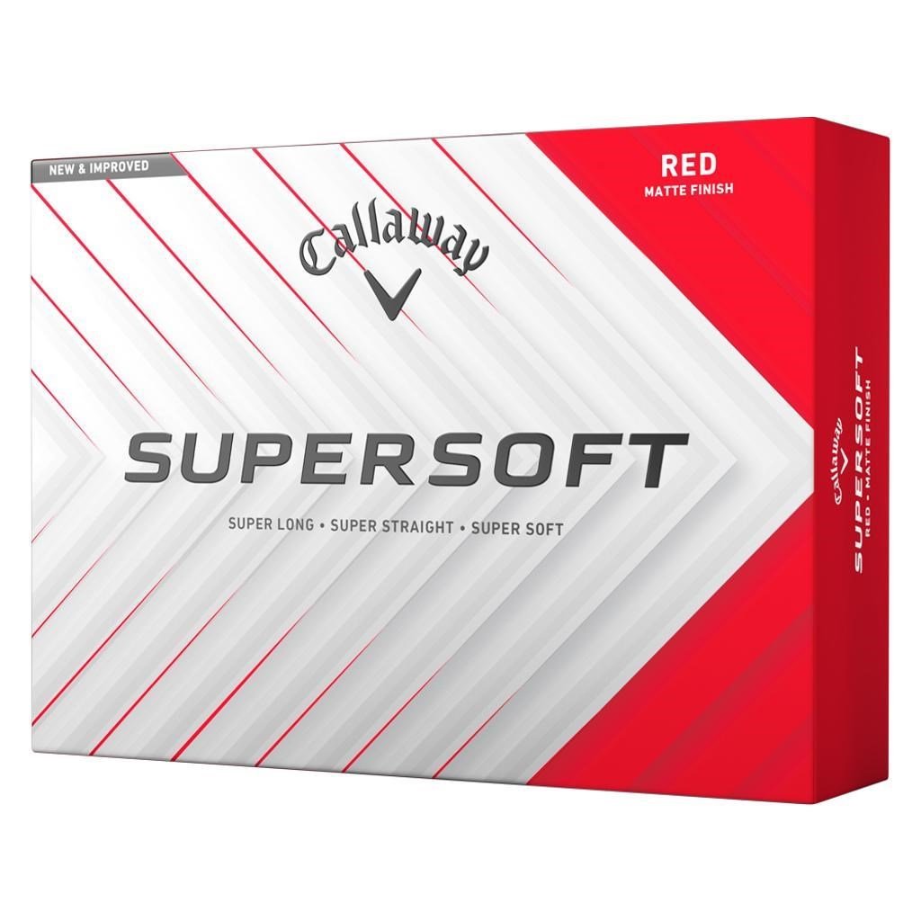 Callaway Supersoft golfové míčky, červené