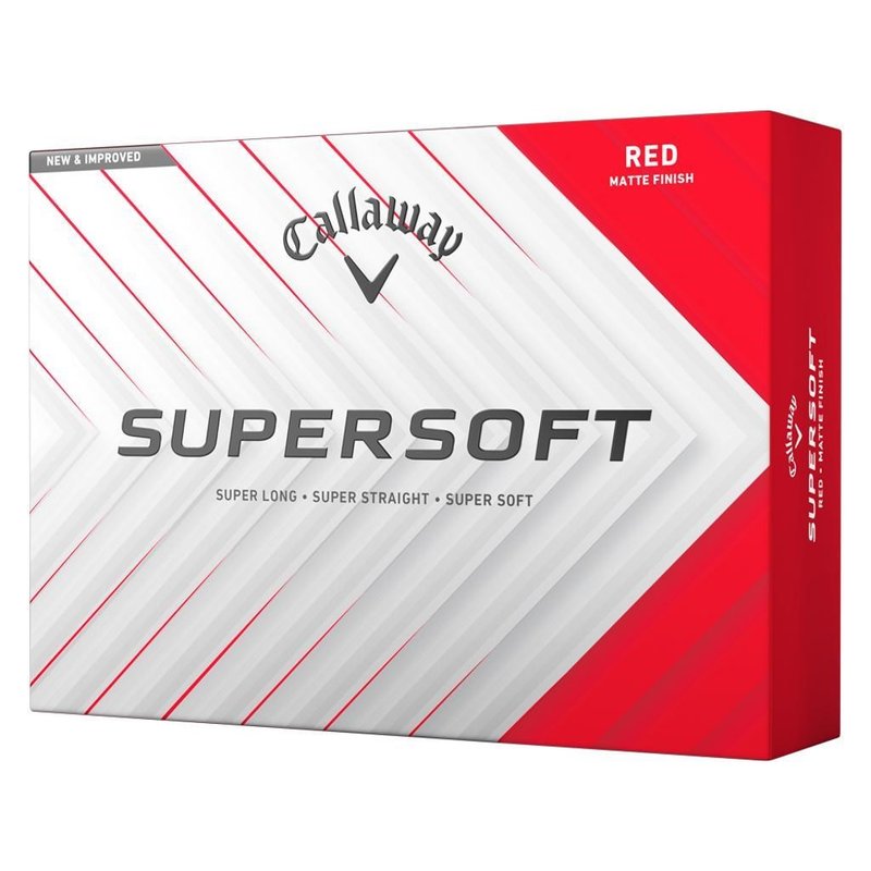 Callaway Supersoft golfové míčky, červené