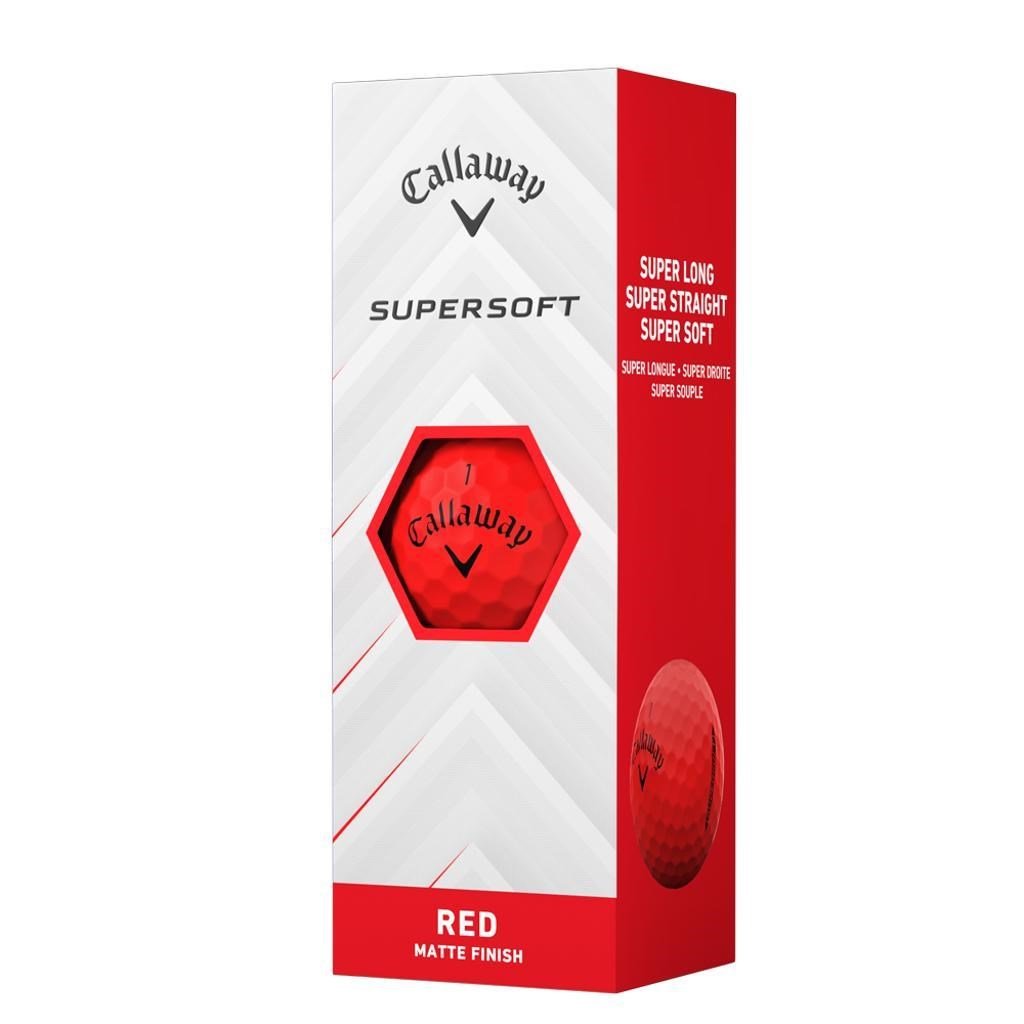 Callaway Supersoft golfové míčky, červené