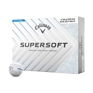 Callaway Supersoft Splatter 360 Blue golfové míčky
