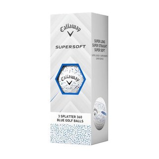 Callaway Supersoft Splatter 360 Blue golfové míčky