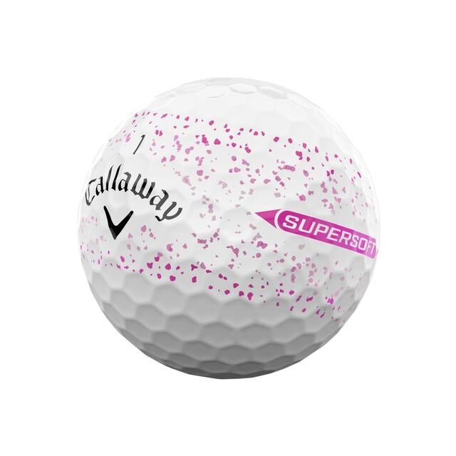 Callaway Supersoft Splatter 360 Pink golfové míčky