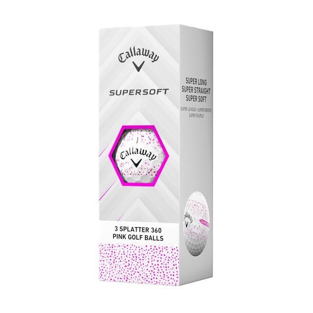 Callaway Supersoft Splatter 360 Pink golfové míčky