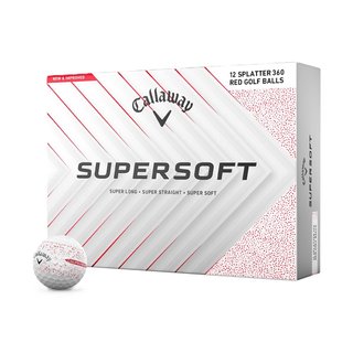 Callaway Supersoft Splatter 360 Red golfové míčky