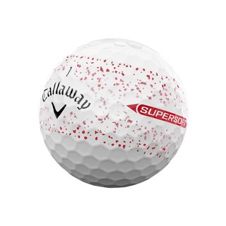 Callaway Supersoft Splatter 360 Red golfové míčky