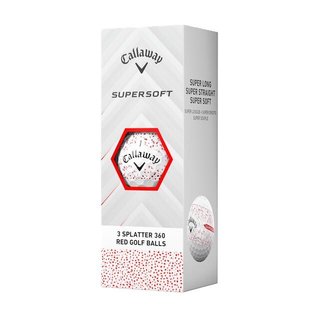 Callaway Supersoft Splatter 360 Red golfové míčky