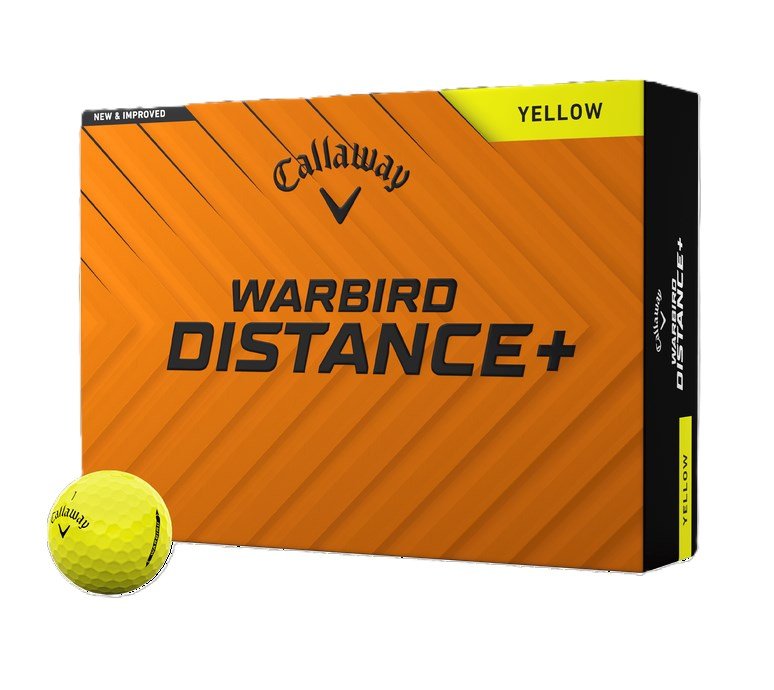 Callaway Warbird Distance+ golfové míčky, žluté