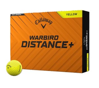 Callaway Warbird Distance+ golfové míčky, žluté