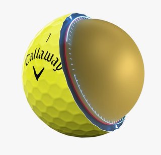 Callaway Warbird Distance+ golfové míčky, žluté