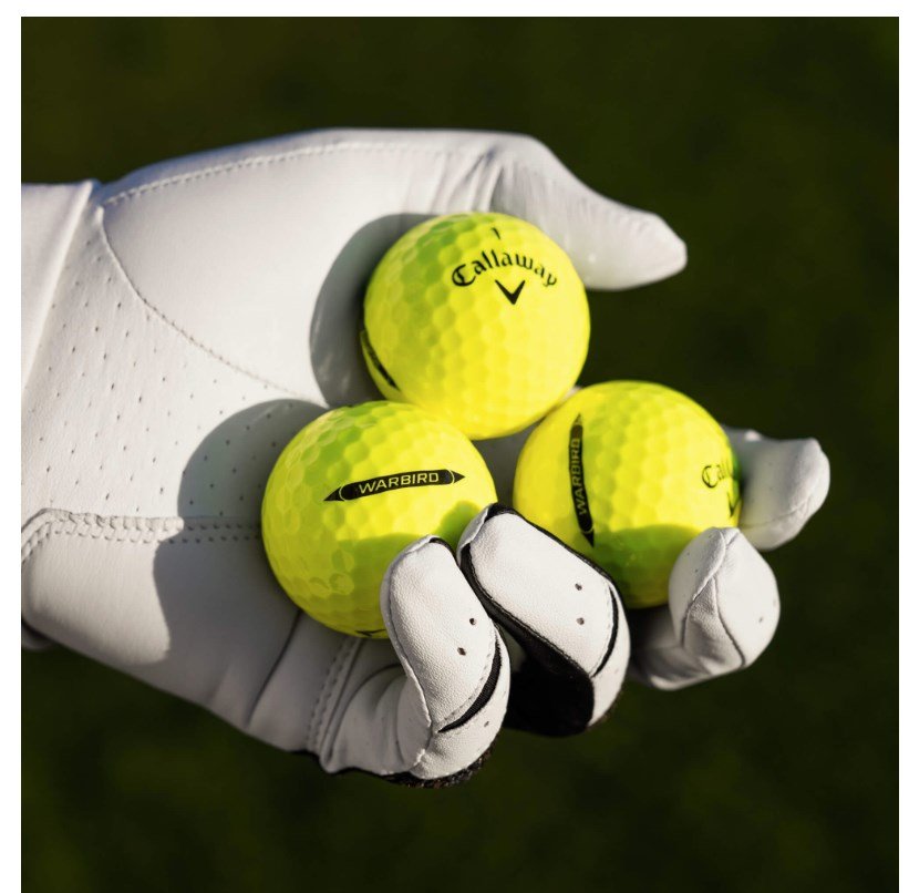 Callaway Warbird Distance+ golfové míčky, žluté