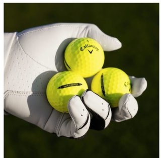 Callaway Warbird Distance+ golfové míčky, žluté