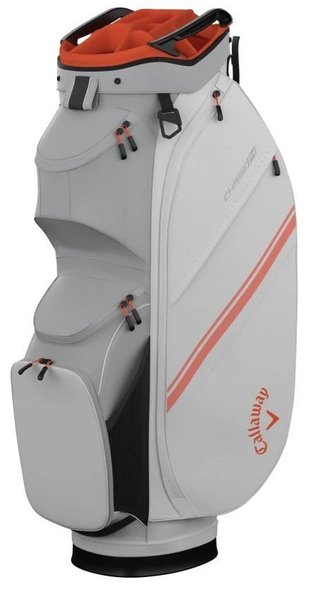 Callaway Chase 14 cart bag, bílo/stříbrno/oranžový