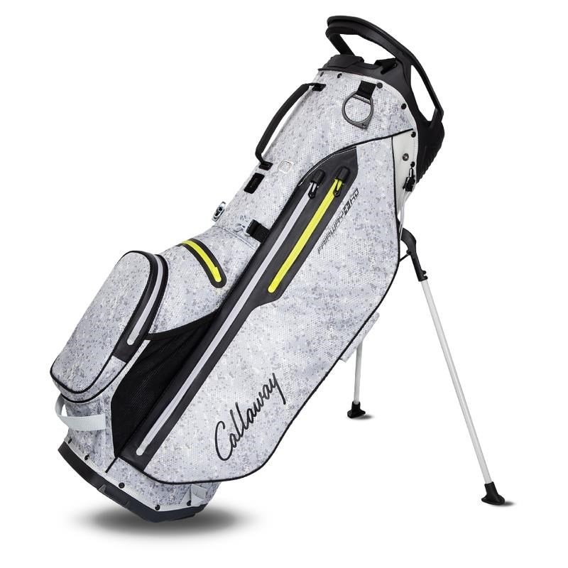 Callaway Fairway Plus HD stand bag, grey splatter paint/flo yellow