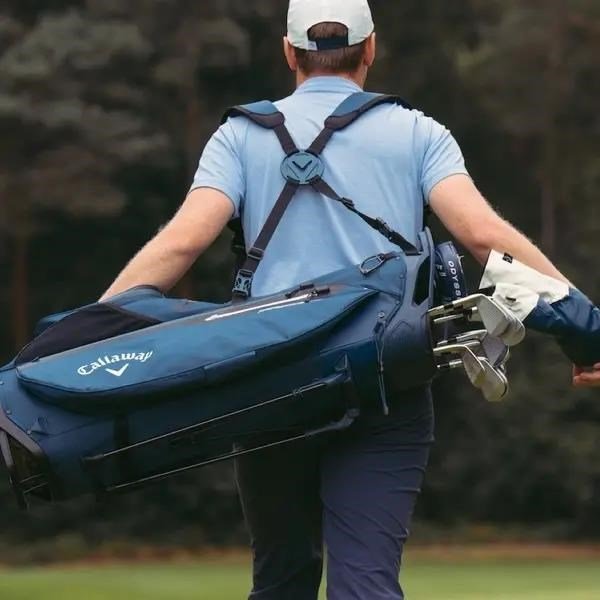 Callaway Carry+ stand bag, modro/bílo/červený