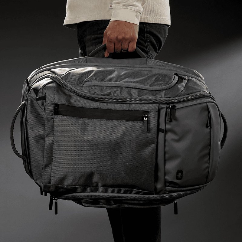 Ogio Pace Pro Max 45L Travel Pack, grey pinstripe