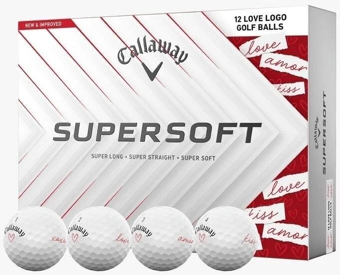 LIMITED - Callaway Supersoft golfové míčky, LOVE