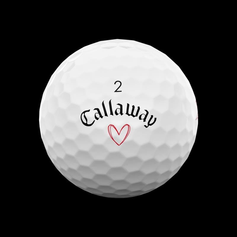 LIMITED - Callaway Supersoft golfové míčky, LOVE