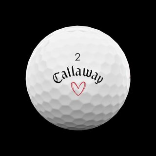 LIMITED - Callaway Supersoft golfové míčky, LOVE