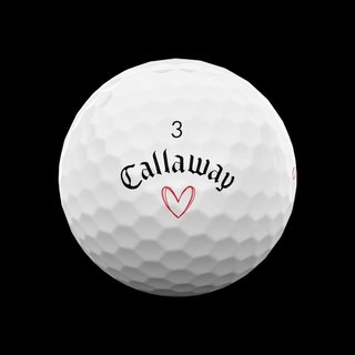 LIMITED - Callaway Supersoft golfové míčky, LOVE