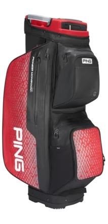 Ping Pioneer Monsoon cart bag, černo/červený
