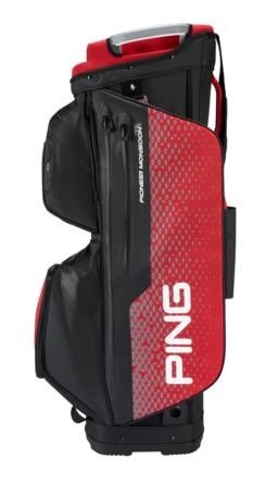 Ping Pioneer Monsoon cart bag, černo/červený