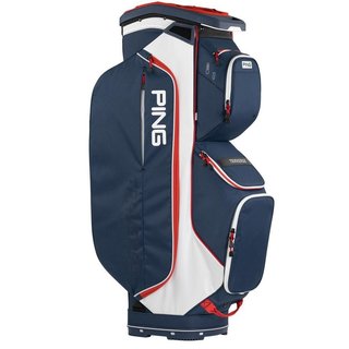 Ping Traverse cart bag, modro/bílo/červený
