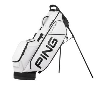 Ping Hoofer Tour stand bag, bílo/černý