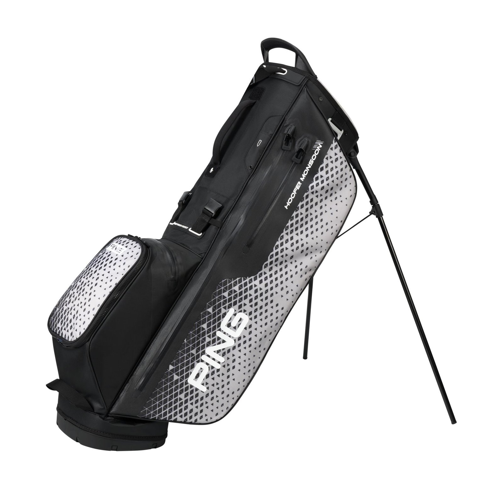 Ping Hoofer Monsoon stand bag, černo/šedý