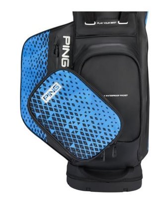 Ping Hoofer Monsoon stand bag, černo/modrý