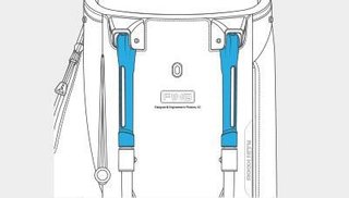 Ping Hoofer Monsoon stand bag, černo/modrý