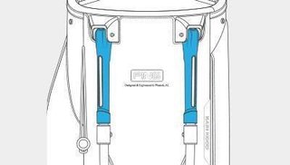Ping Hoofer Lite stand bag, červeno/černý