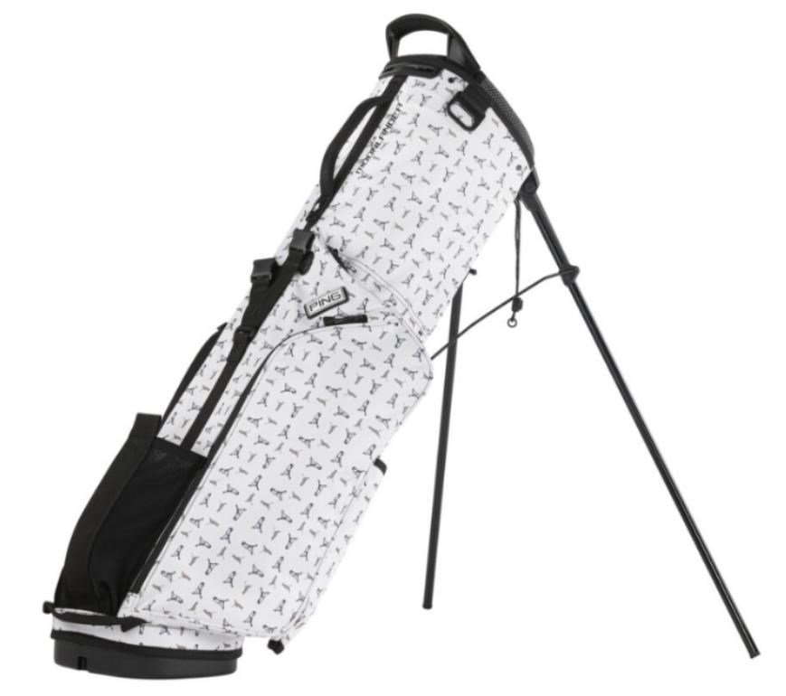 Ping Moonlander stand bag, bílý Mr.Ping