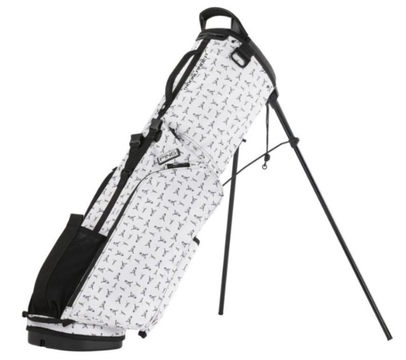 Ping Moonlander stand bag, bílý Mr.Ping