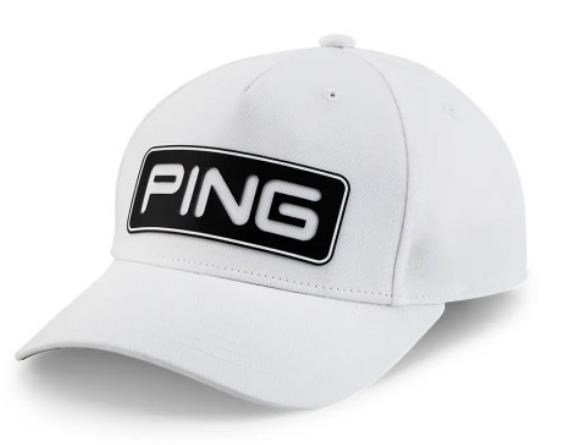 Ping Tour Classic dětská golfová kšiltovka, bílá