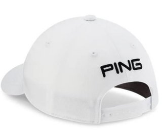 Ping Tour Classic dětská golfová kšiltovka, bílá